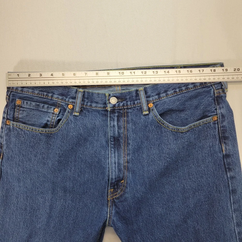 Levi's‎ 505 Jeans Mens 38x30 Blue Regular Straight Medium Wash Denim